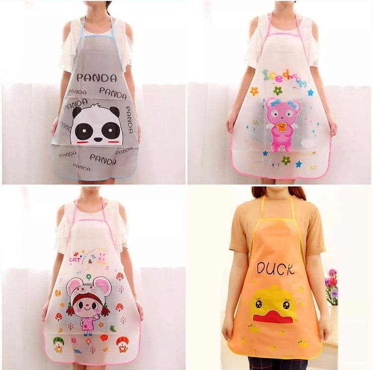 Lovely Cartoon Apron, Sleeveless Waterproof Anti-Oil Apron, Kitchen Cooking Waist Bib Lovely Cartoon Apron, Sleeveless Waterproof Anti-Oil Apron, Kitchen Cooking Waist Bib